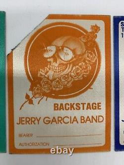 Jerry Garcia Band Backstage Passes Lot of 3 Spring Tour 1983 Grateful Dead RARE