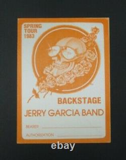 Jerry Garcia Band Backstage Passes Lot of 3 Spring Tour 1983 Grateful Dead RARE