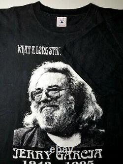 Jerry Garcia Grateful Dead 1942-1995 T-Shirt Single Stitch Delta XL Rare VTG