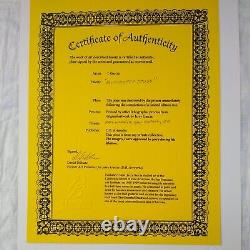 Jerry Garcia Lifetime Butterfly Study Grateful Dead COA DB RARE 1st Edition