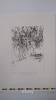 Jerry Garcia Lifetime MARSHLANDS Print Grateful Dead COA RARE Press Proof