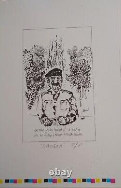 Jerry Garcia Lifetime SADAAM Print Grateful Dead COA RARE Press Proof