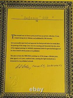 Jerry Garcia Lifetime SADAAM Print Grateful Dead COA RARE Press Proof