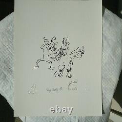 Jerry Garcia RARE Dog Beating Pan Grateful Dead COA 1st Ed. 34/86 1993 Lifetime