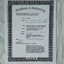 Jerry Garcia RARE Dog Beating Pan Grateful Dead COA 1st Ed. 34/86 1993 Lifetime