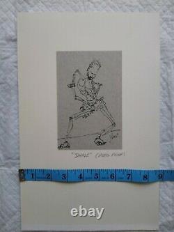 Jerry Garcia RARE PRESS Proof Danse Grateful Dead COA DB Artworks