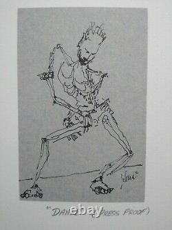 Jerry Garcia RARE PRESS Proof Danse Grateful Dead COA DB Artworks