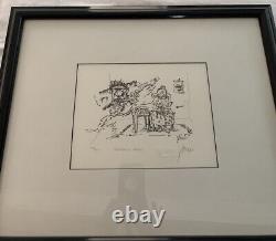 Jerry Garcia Rare Artwork Limited Edition Offset Lithograph Grandma's House