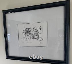 Jerry Garcia Rare Artwork Limited Edition Offset Lithograph Grandma's House