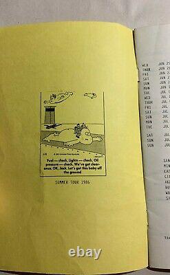 MEGA-RARE Grateful Dead Bob Dylan Tom Petty Summer 1986 Tour Itinerary Crew Only
