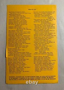 MEGA-RARE Grateful Dead Fall 1987 Tour Itinerary Book Crew Only Jerry Garcia