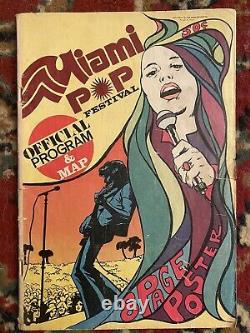 Miami Pop Festival Grateful Dead Chuck Berry Fleetwood 1968 Concert Program Rare