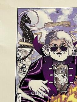 Mikio Grateful Dead Rare Print from 1995 of Jerry Garcia The Magician Signed