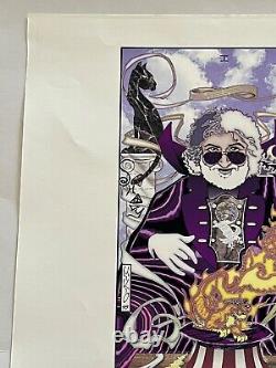 Mikio Grateful Dead Rare Print from 1995 of Jerry Garcia The Magician Signed