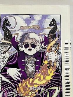 Mikio Grateful Dead Rare Print from 1995 of Jerry Garcia The Magician Signed