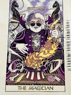 Mikio Grateful Dead Rare Print from 1995 of Jerry Garcia The Magician Signed