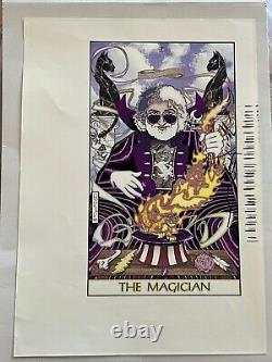 Mikio Grateful Dead Rare Print from 1995 of Jerry Garcia The Magician Signed