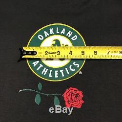 NOS RARE 1994 Grateful Dead Oakland As MLB TShirt Large Rock/Sports Memorabilia