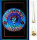 Nos Vtg Grateful Dead Skull N Roses Rare 35x23 Blacklight Poster New Oldstock