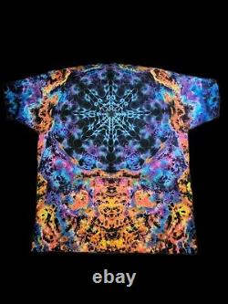 One of a kind Tie dye Men's 2XL Fits 3X. Mandala Custom Tie Dye grateful dead