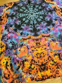 One of a kind Tie dye Men's 2XL Fits 3X. Mandala Custom Tie Dye grateful dead