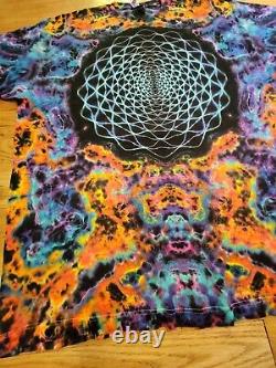 One of a kind Tie dye Men's 2XL Fits 3X. Mandala Custom Tie Dye grateful dead