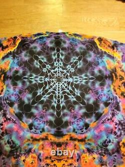 One of a kind Tie dye Men's 2XL Fits 3X. Mandala Custom Tie Dye grateful dead
