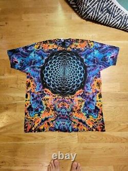 One of a kind Tie dye Men's 2XL Fits 3X. Mandala Custom Tie Dye grateful dead