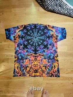 One of a kind Tie dye Men's 2XL Fits 3X. Mandala Custom Tie Dye grateful dead