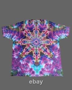 One of a kind Tie dye Men's 2XL. Mandala Tie Dye grateful dead Shibori Ron Star