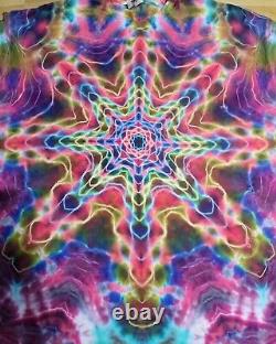 One of a kind Tie dye Men's 2XL. Mandala Tie Dye grateful dead Shibori Ron Star