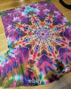 One of a kind Tie dye Men's 2XL. Mandala Tie Dye grateful dead Shibori Ron Star