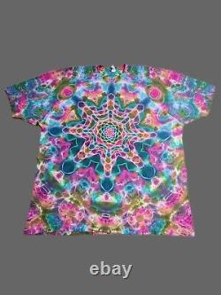 One of a kind Tie dye Men's 3XL. Mandala Tie Dye grateful dead Shibori Ron Star