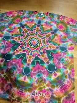 One of a kind Tie dye Men's 3XL. Mandala Tie Dye grateful dead Shibori Ron Star