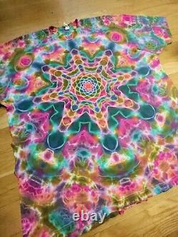 One of a kind Tie dye Men's 3XL. Mandala Tie Dye grateful dead Shibori Ron Star