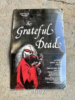 Original 1980 Grateful Dead Poster Mississippi River Festival Edwardsville, IL