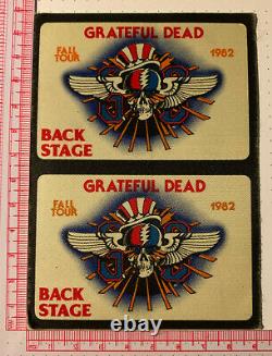 Original Grateful Dead Backstage Pass Fall Tour 1982 Rare Uncut Double OTTO