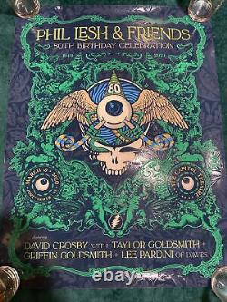 Phil Lesh Grateful Dead 80th Capitol Theater Poster #69/130 Rare New York