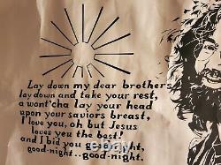 RARE 1970 Grateful Dead Poster Jerry Garcia We Bid You Goodnight Live/Dead Album