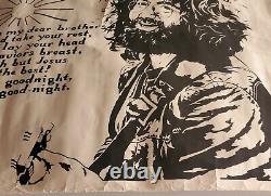 RARE 1970 Grateful Dead Poster Jerry Garcia We Bid You Goodnight Live/Dead Album