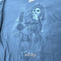 RARE 1974 Jester Stanley Mouse Cloak Skull Grateful Dead T-Shirt 2XL Island Blue