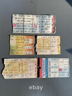 RARE 1977 Grateful Dead ticket stub Englishtown NJ 9/3/1977 Plus 4 Others