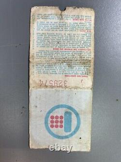 RARE 1977 Grateful Dead ticket stub Englishtown NJ 9/3/1977 Plus 4 Others