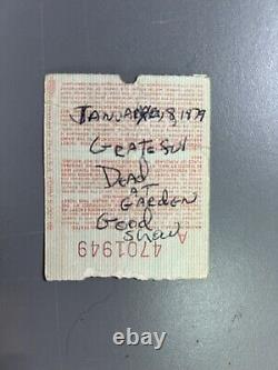 RARE 1977 Grateful Dead ticket stub Englishtown NJ 9/3/1977 Plus 4 Others
