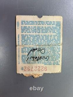 RARE 1977 Grateful Dead ticket stub Englishtown NJ 9/3/1977 Plus 4 Others