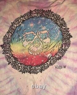 RARE 1980 Tie Dye Grateful Dead T-Shirt Mikio LARGE NICE COLORS
