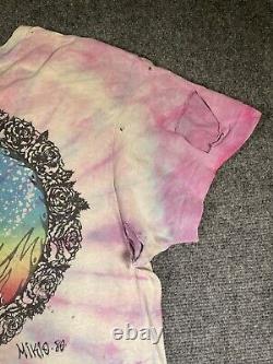 RARE 1980 Tie Dye Grateful Dead T-Shirt Mikio LARGE NICE COLORS