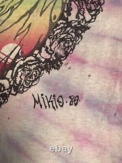 RARE 1980 Tie Dye Grateful Dead T-Shirt Mikio LARGE NICE COLORS