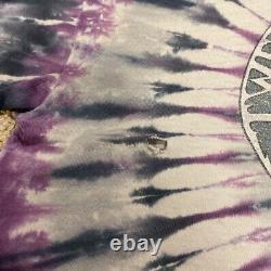 RARE 1990 Grateful Dead 25 Years Dead Rose Purple Tie Dye Size Large