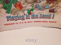 RARE 2018 Dead and Company Playing in The Sand Poster Riviera Maya #348/525 Ltd